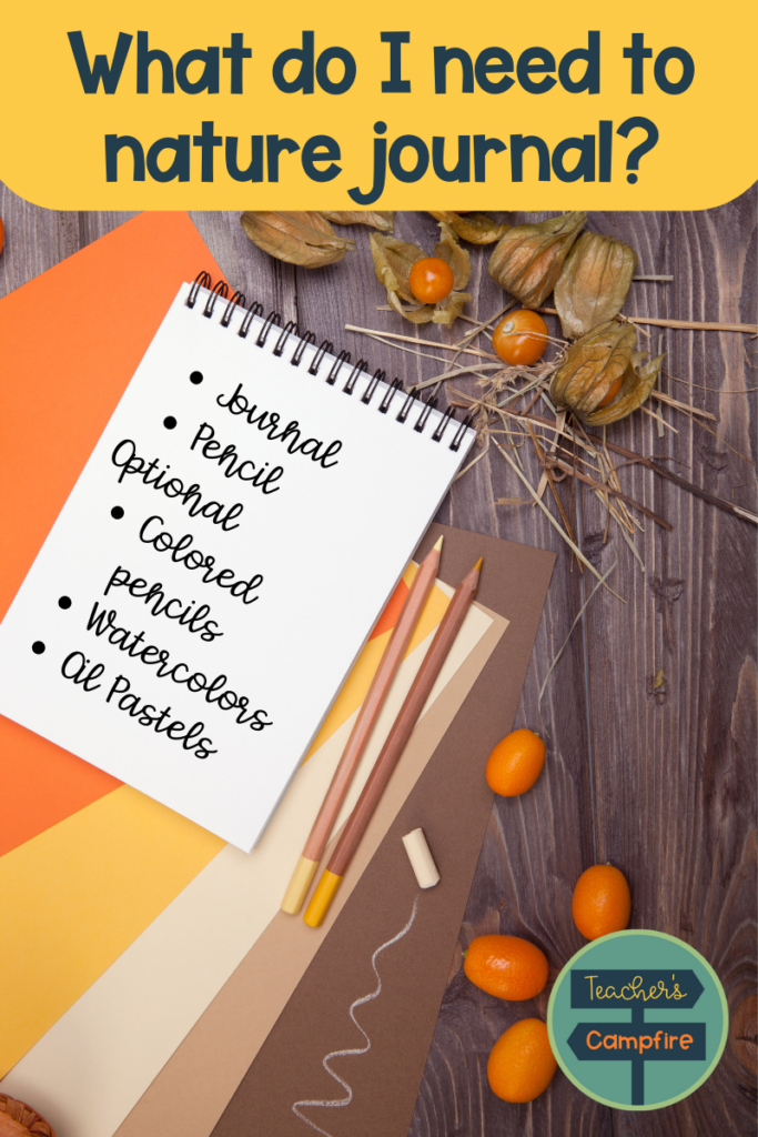 What do I need to nature journal? journal, pencil